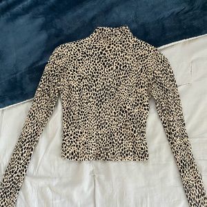 Brandy Melville cheetah print long sleeve